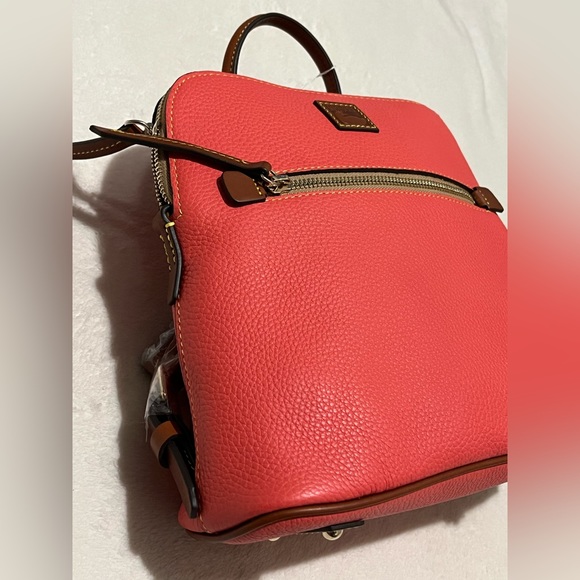 NWT Dooney & Bourke Pebble Grain Backpack- Geranium - Picture 8 of 13